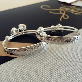 Wholesale Children's Fashion Simple Silver Bracelet