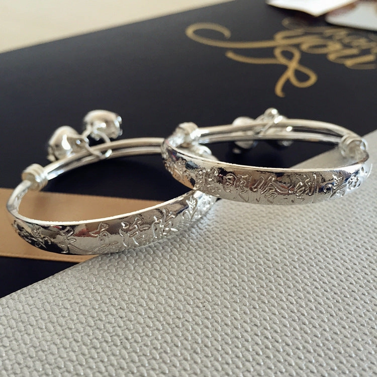Wholesale Children's Fashion Simple Silver Bracelet