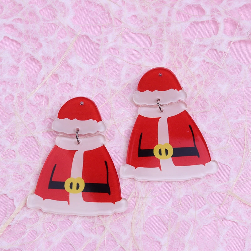 Wholesale Christmas Asymmetric Stud Earrings
