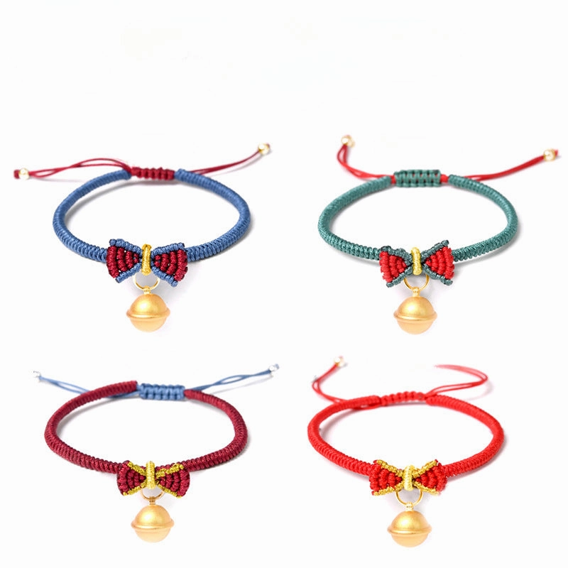 Wholesale Christmas Butterfly Gold Bell Bracelet