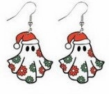 Wholesale Christmas Cartoon Christmas Tree Hohoho Elk Cow Consumption Cow Cat Rainbow Acrylic Earrings