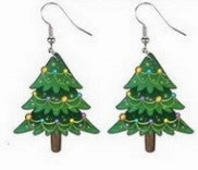 Wholesale Christmas Cartoon Christmas Tree Hohoho Elk Cow Consumption Cow Cat Rainbow Acrylic Earrings