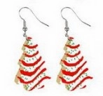 Wholesale Christmas Cartoon Christmas Tree Hohoho Elk Cow Consumption Cow Cat Rainbow Acrylic Earrings