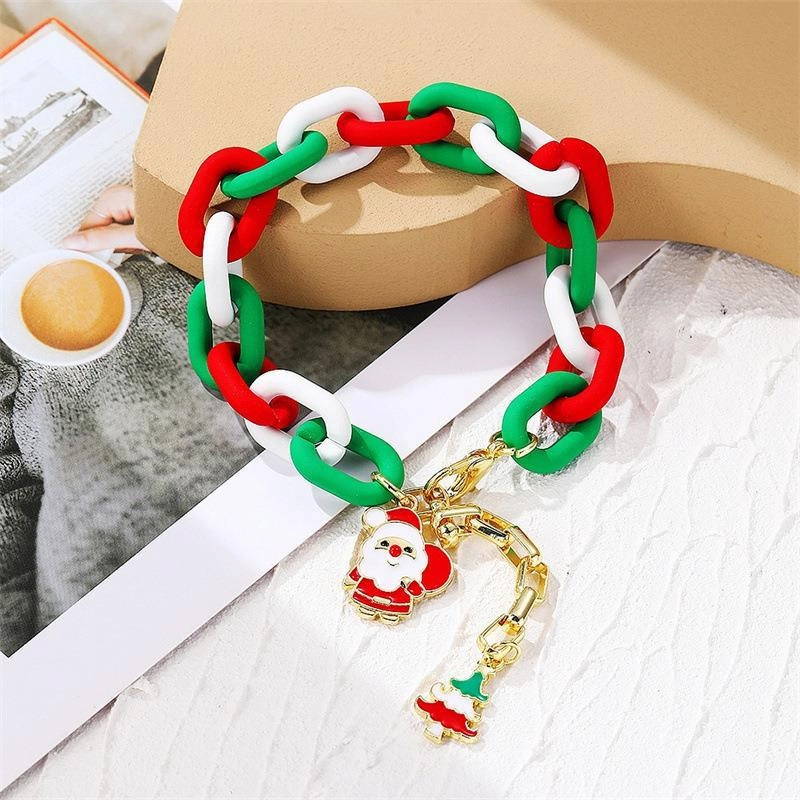 Wholesale Christmas Crystal Beaded Christmas Bracelet for Women