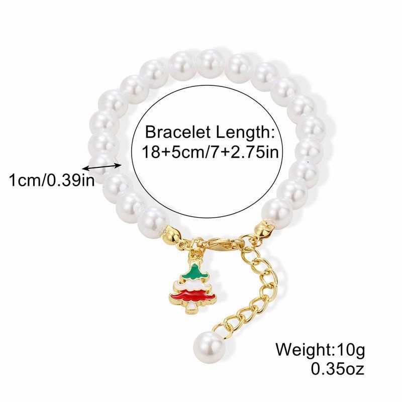 Wholesale Christmas Crystal Beaded Christmas Bracelet for Women