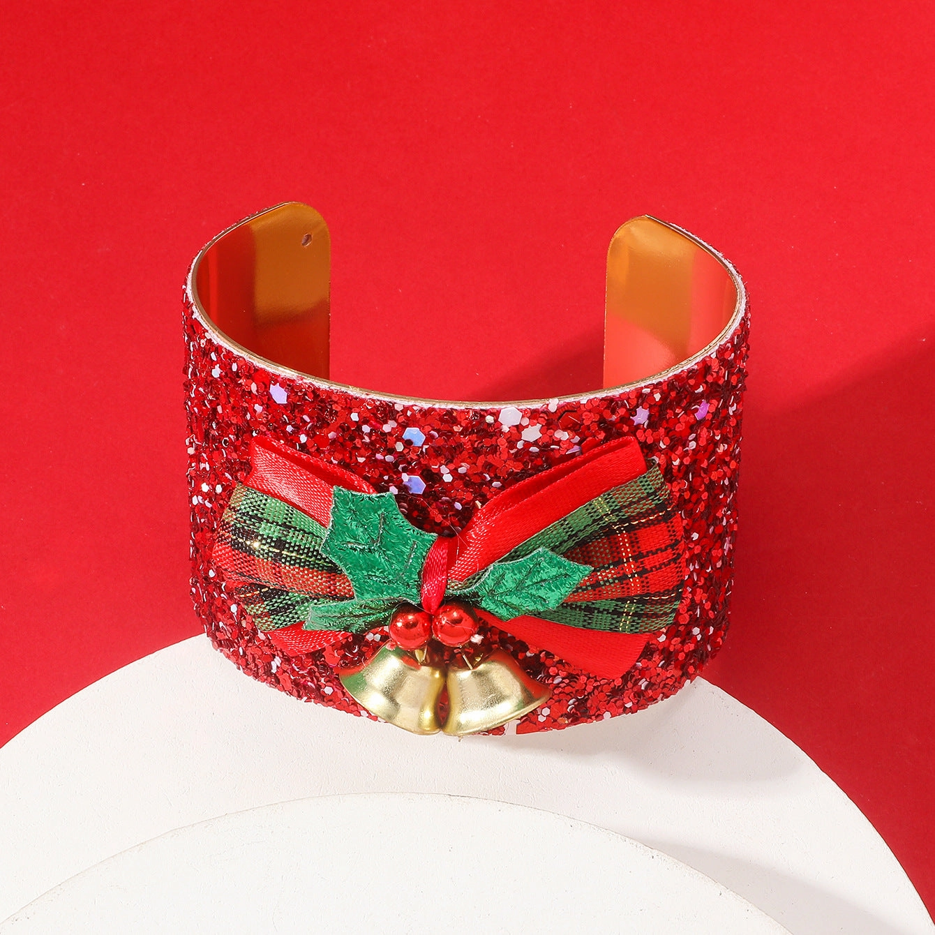 Wholesale Christmas Cute Cartoon Creative Santa Claus Elk Bell Bracelet