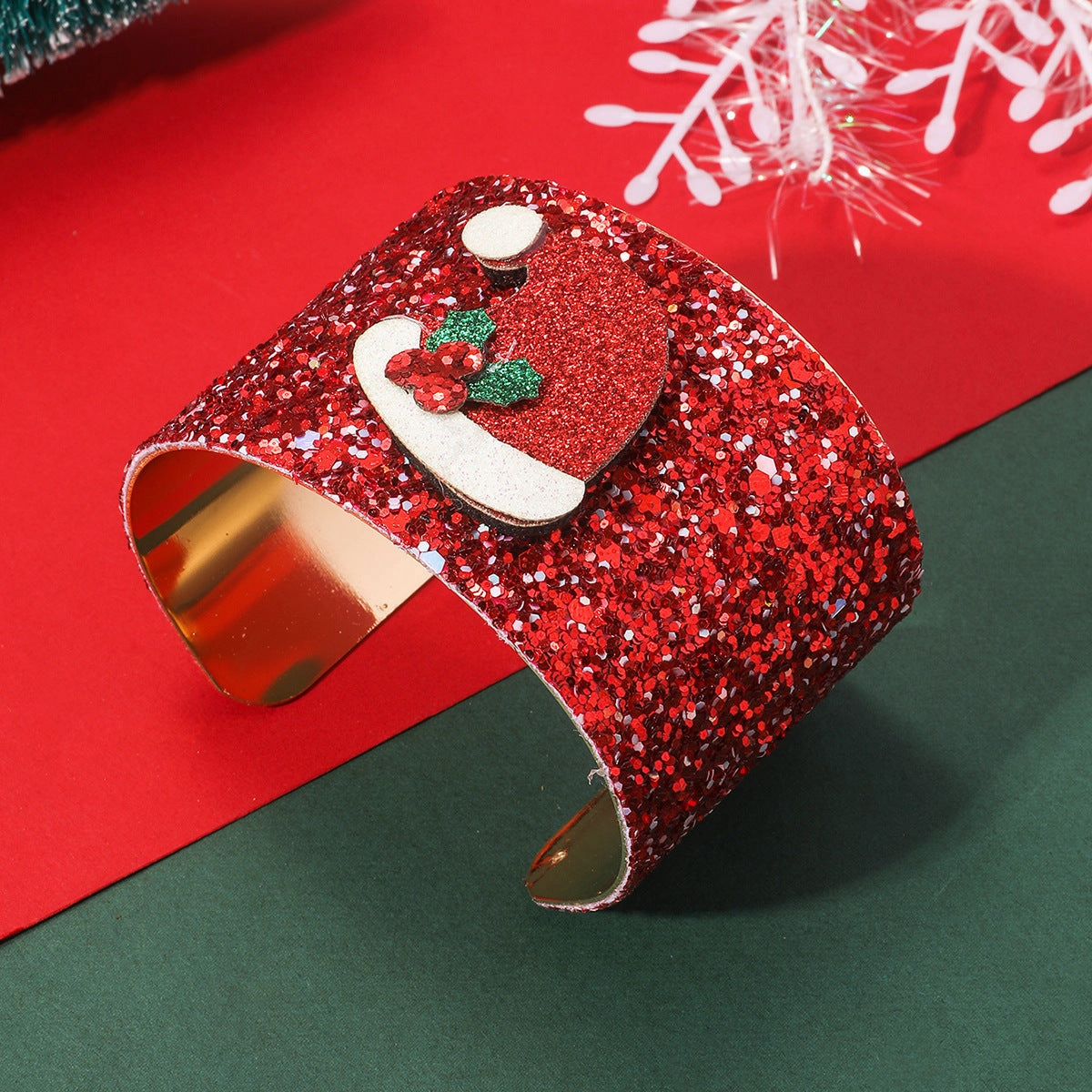 Wholesale Christmas Cute Cartoon Creative Santa Claus Elk Bell Bracelet