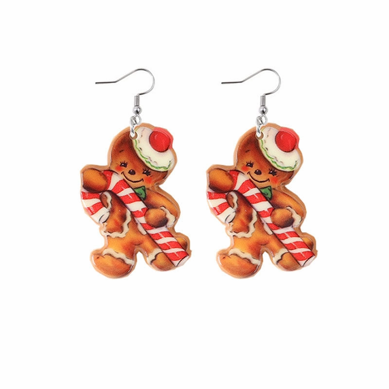 Wholesale Christmas Double Sided Acrylic Earrings