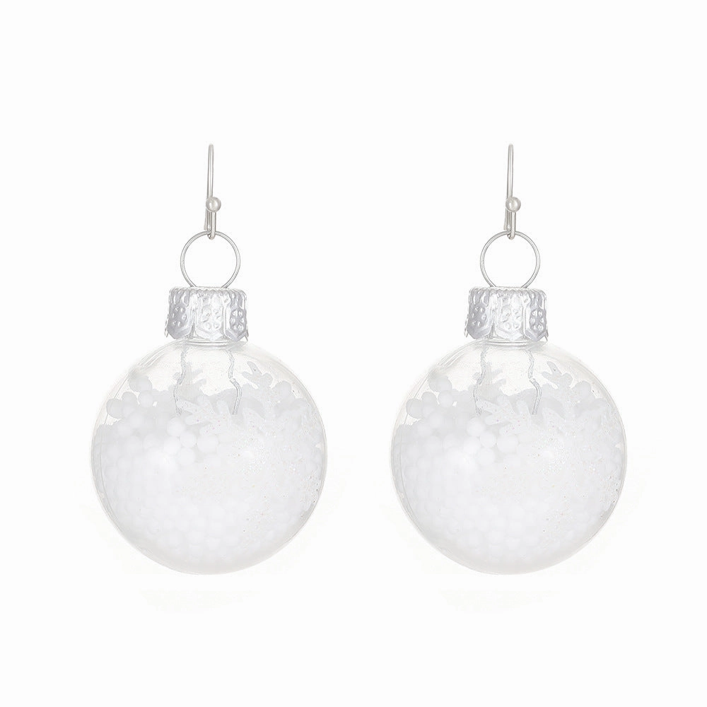 Wholesale Christmas Exaggerated Snowflakes Classic Colorful Bell Snowman Earrings