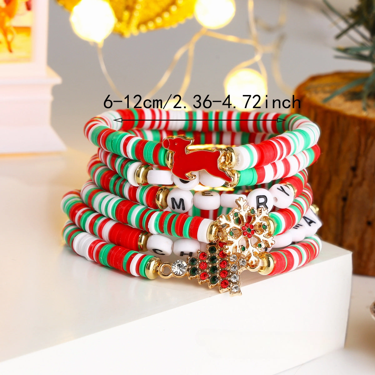 Wholesale Christmas Halloween Set Polymer Clay Bracelet