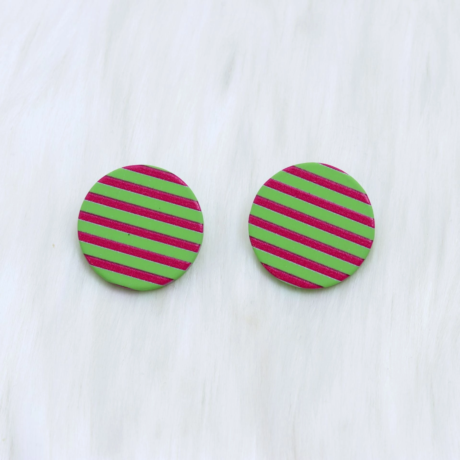 Wholesale Christmas Round Leopard Print Acrylic Earrings