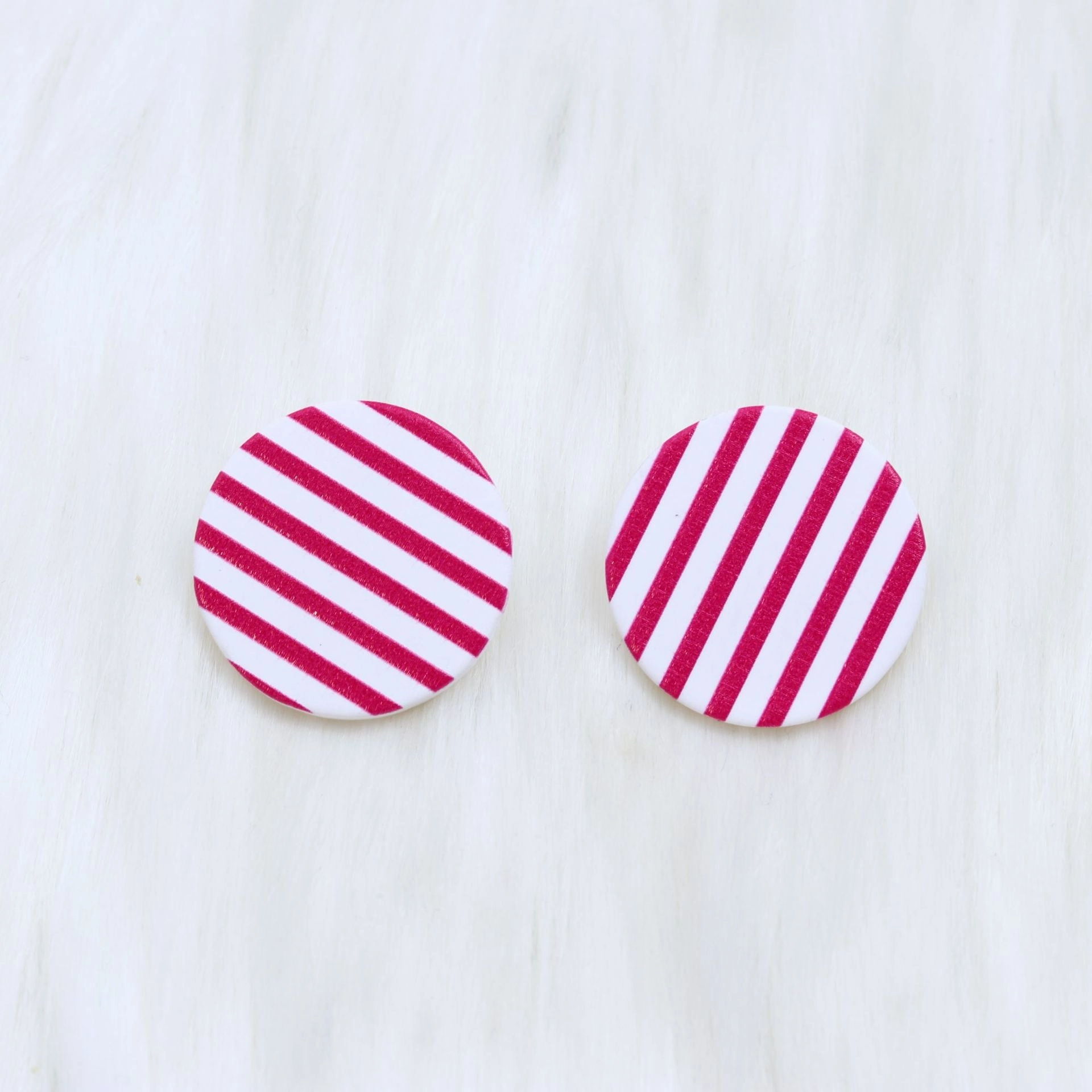 Wholesale Christmas Round Leopard Print Acrylic Earrings