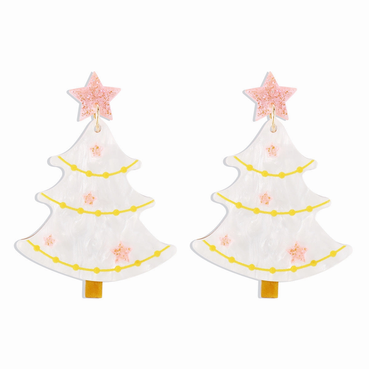 Wholesale Christmas Tree Creative Acrylic Earrings
