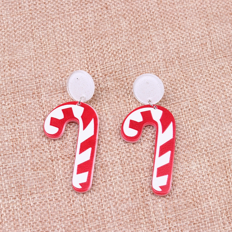 Wholesale Christmas Tree Hats Boots Acrylic Earrings