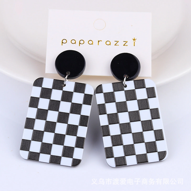 Wholesale Christmas Tree Socks Acrylic Earrings