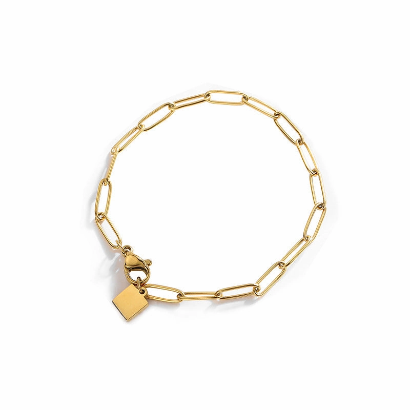 Wholesale Chunky Chain Small Square Bracelet