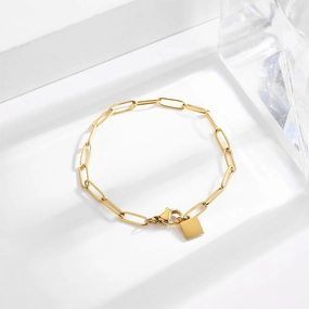 Wholesale Chunky Chain Small Square Bracelet