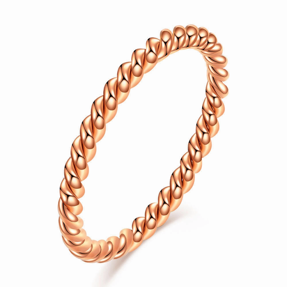 Wholesale Circular Three Color Splicing Titanium Steel Rings