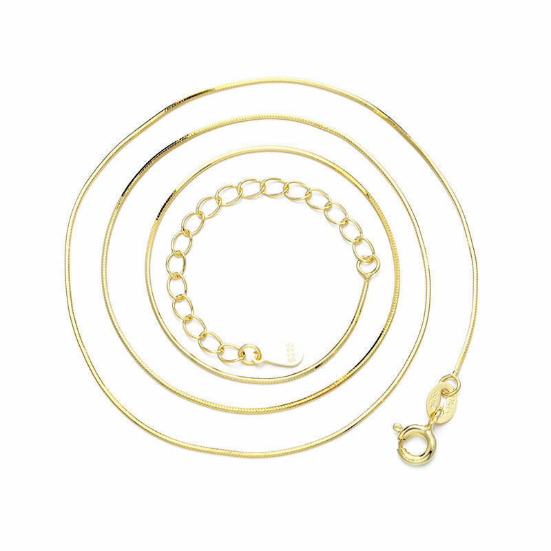 Wholesale Clavicle chain gold plated silver chain bare chain