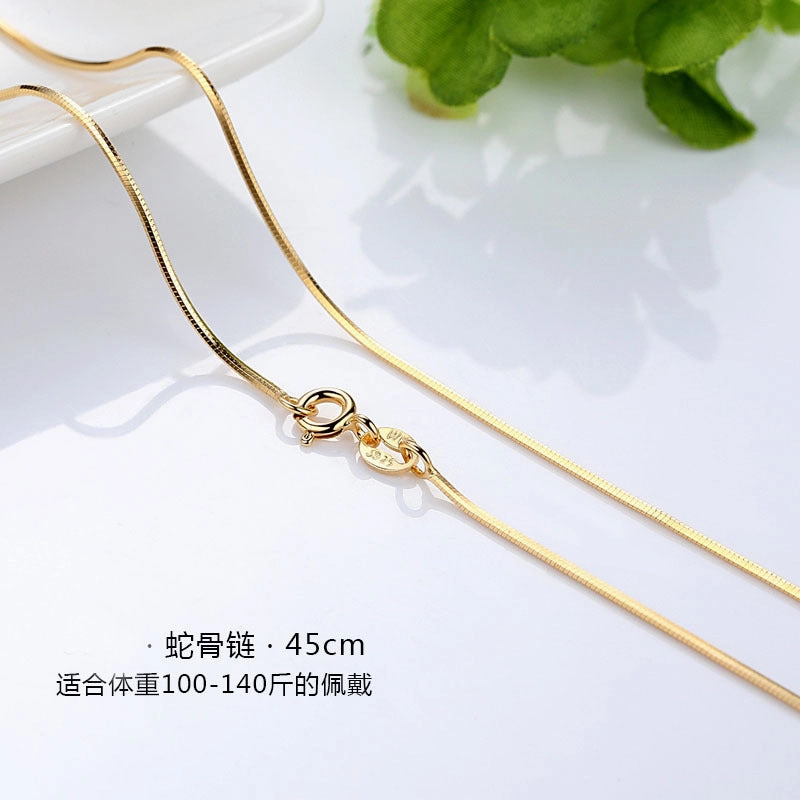 Wholesale Clavicle chain gold plated silver chain bare chain
