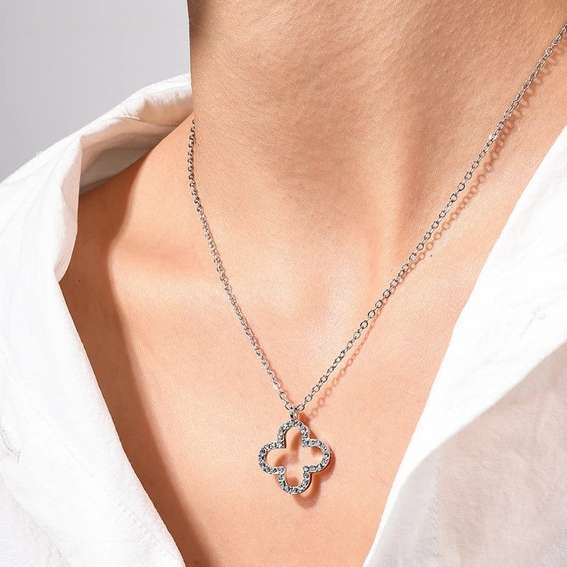 Wholesale  clover simple Mori niche pendant jewelry