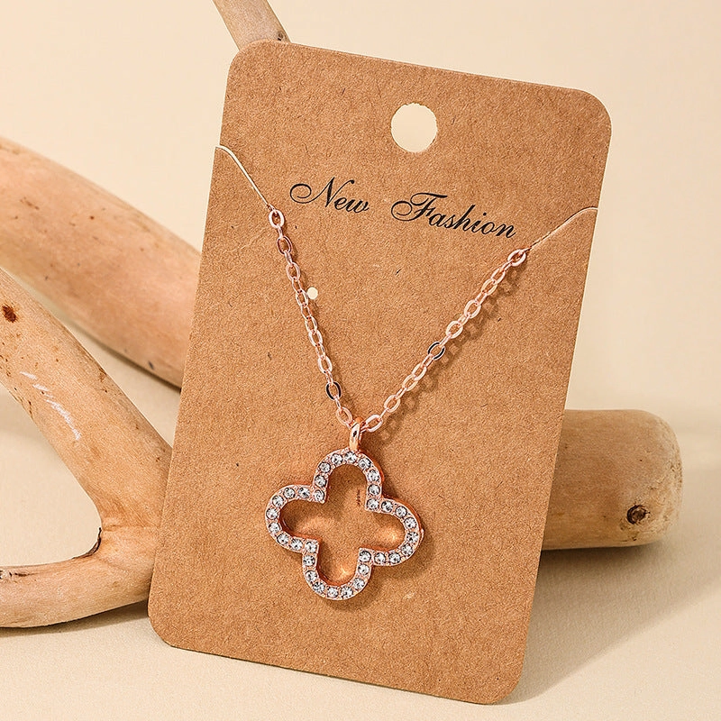 Wholesale  clover simple Mori niche pendant jewelry