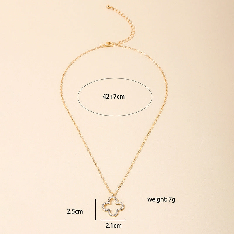 Wholesale  clover simple Mori niche pendant jewelry