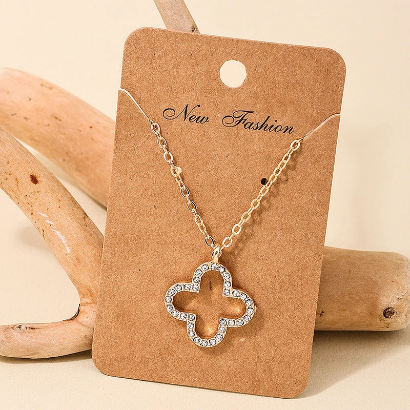 Wholesale  clover simple Mori niche pendant jewelry