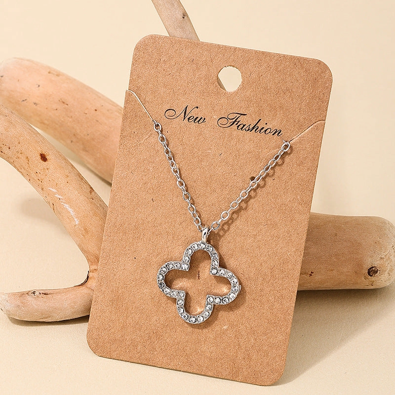 Wholesale  clover simple Mori niche pendant jewelry