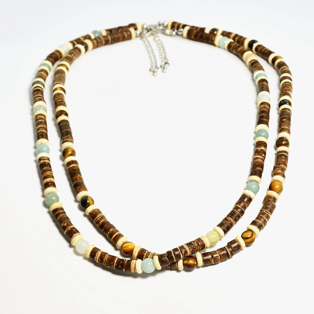 Wholesale  Coconut Shell Wood Beaded Necklace