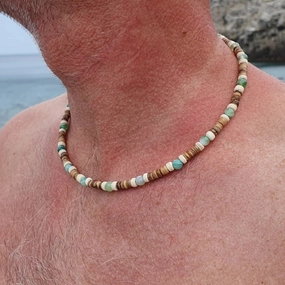 Wholesale  Coconut Shell Wood Beaded Necklace