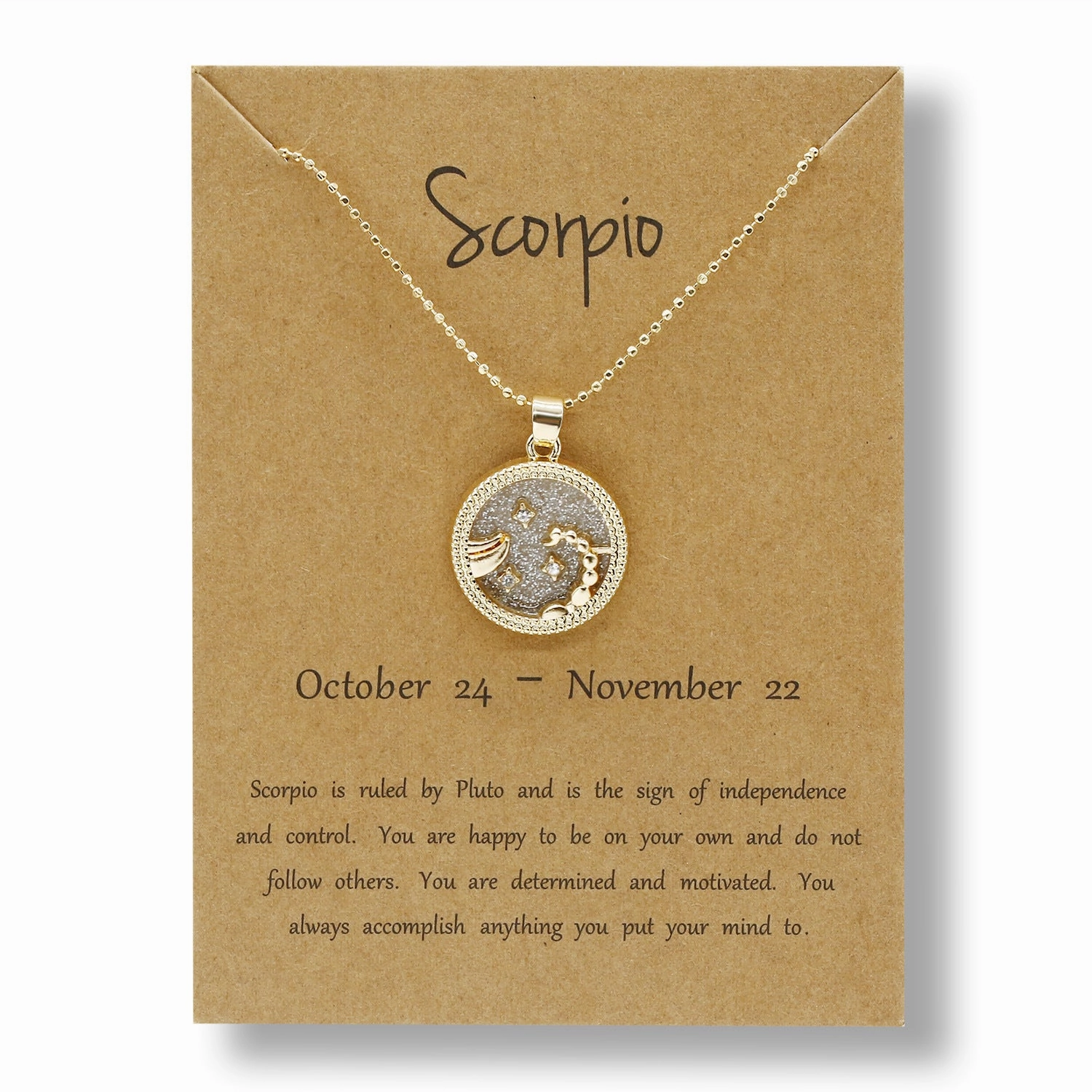 Wholesale Coin Gold Day and Night Twelve Constellations Alloy Clavicle Chain