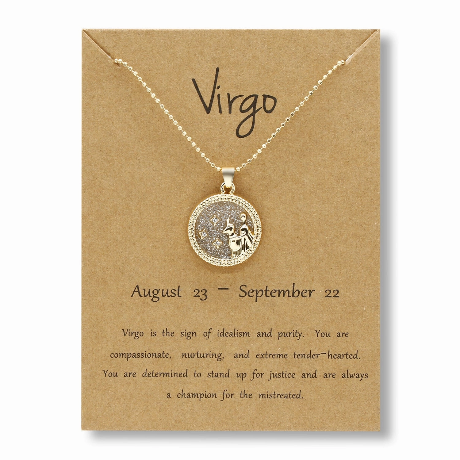 Wholesale Coin Gold Day and Night Twelve Constellations Alloy Clavicle Chain