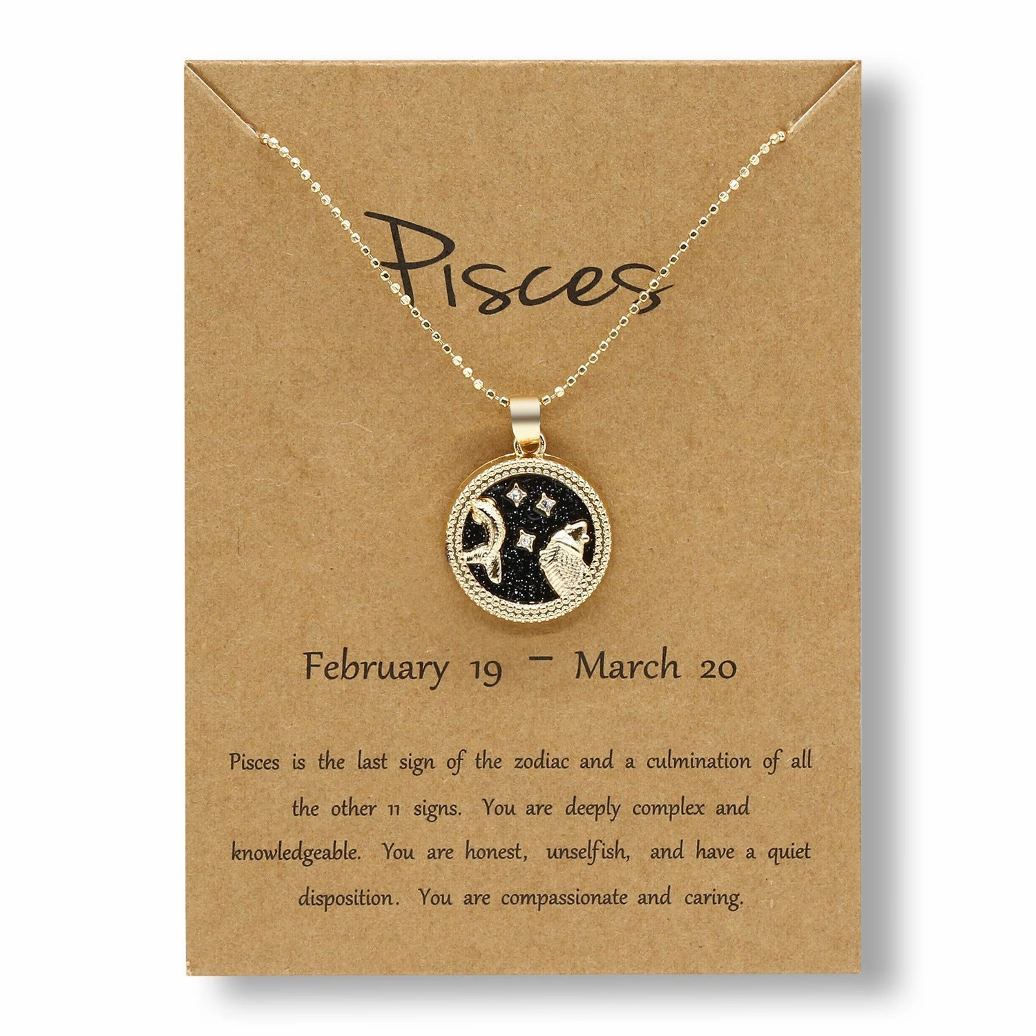 Wholesale Coin Gold Day and Night Twelve Constellations Alloy Clavicle Chain