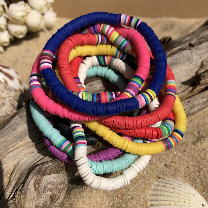 Wholesale  color Taylor friendship soft pottery bracelet