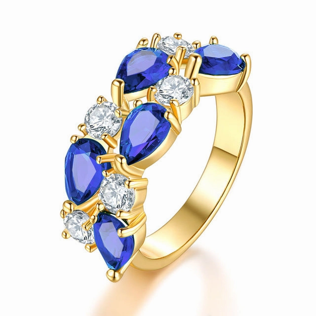 Wholesale Colored Crystal Zircon Ring