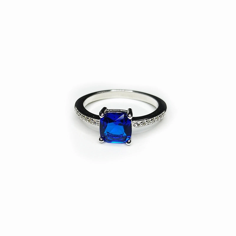 Wholesale Colored Gemstone Moissanite Alloy Rings