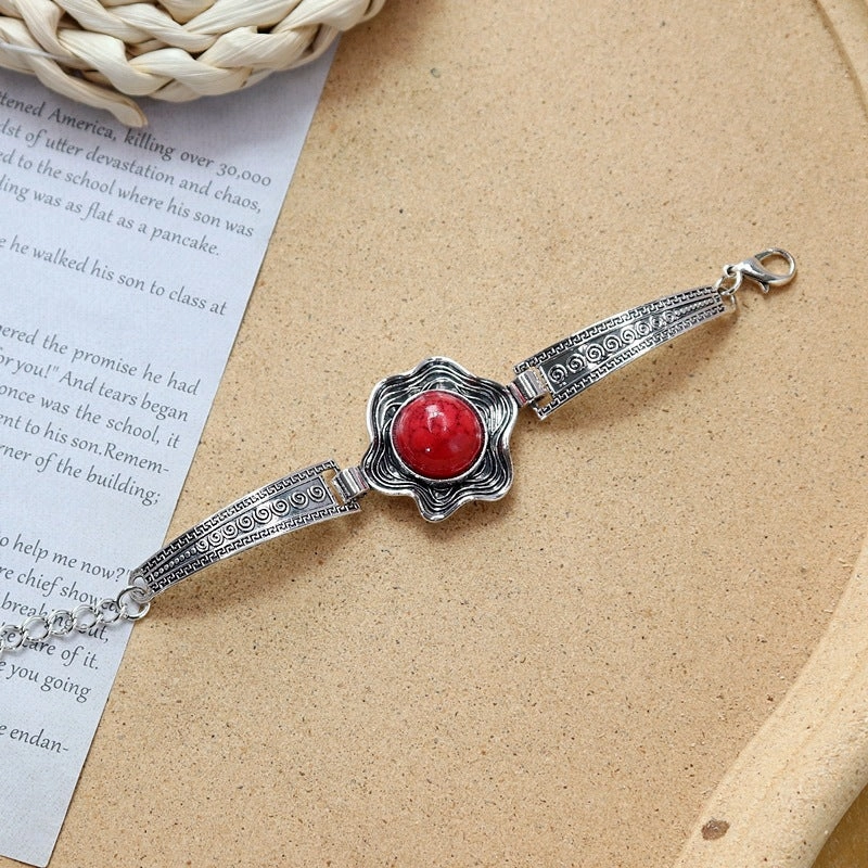 Wholesale Colored Stone All-match Simple Bracelet