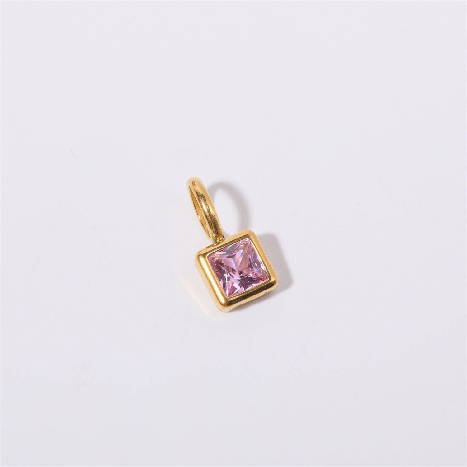 Wholesale Colorful 12 Birthstone Pendant Diy Accessories Necklace