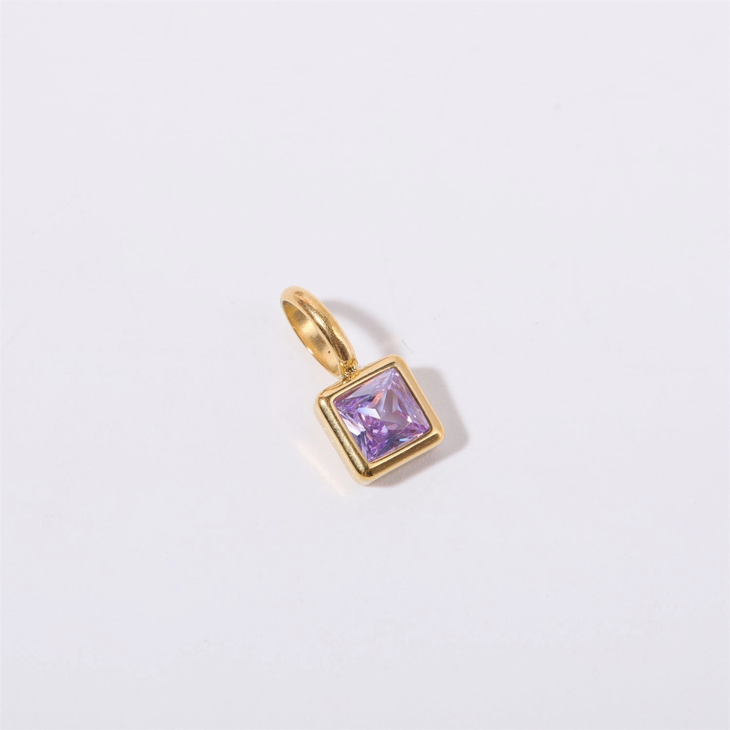 Wholesale Colorful 12 Birthstone Pendant Diy Accessories Necklace