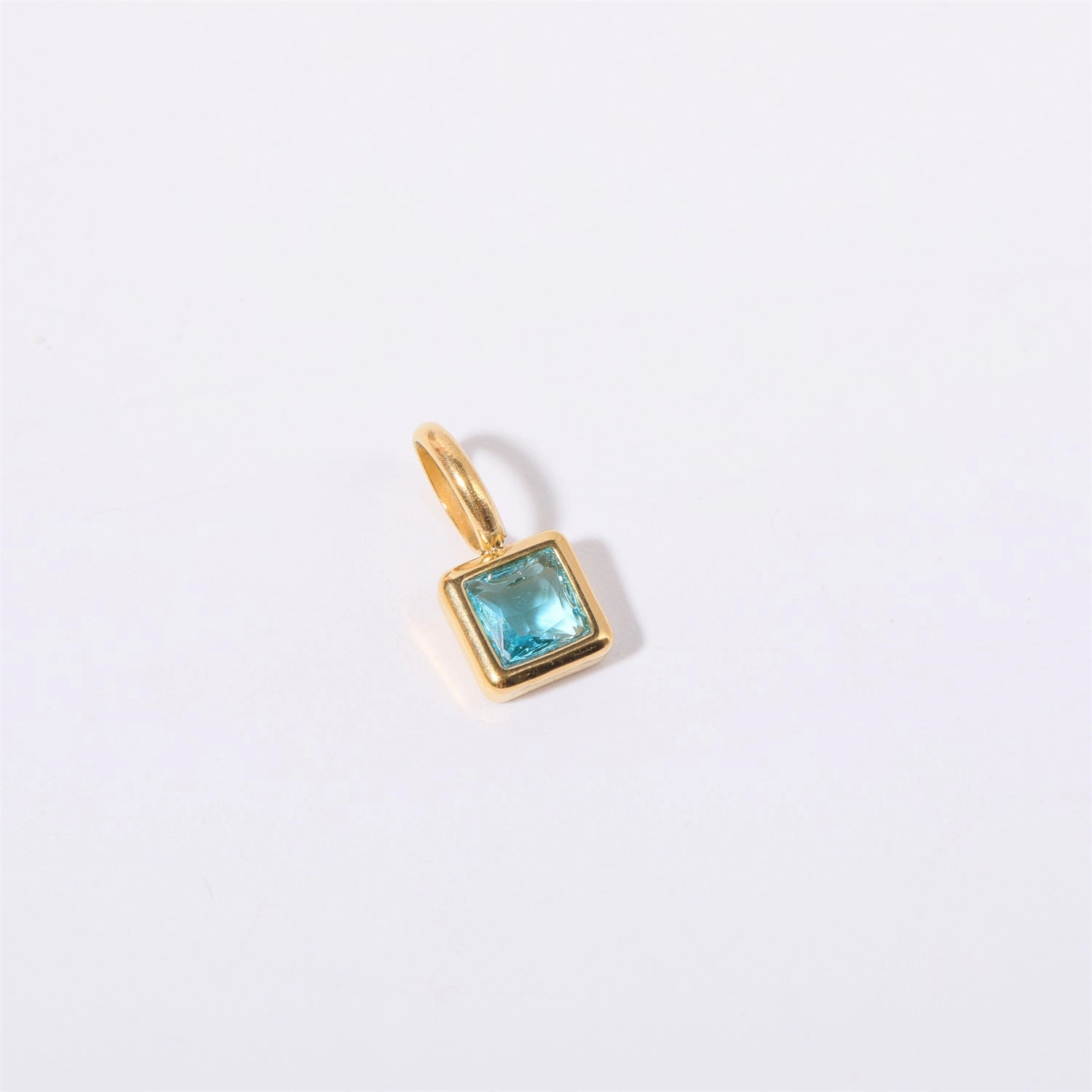 Wholesale Colorful 12 Birthstone Pendant Diy Accessories Necklace