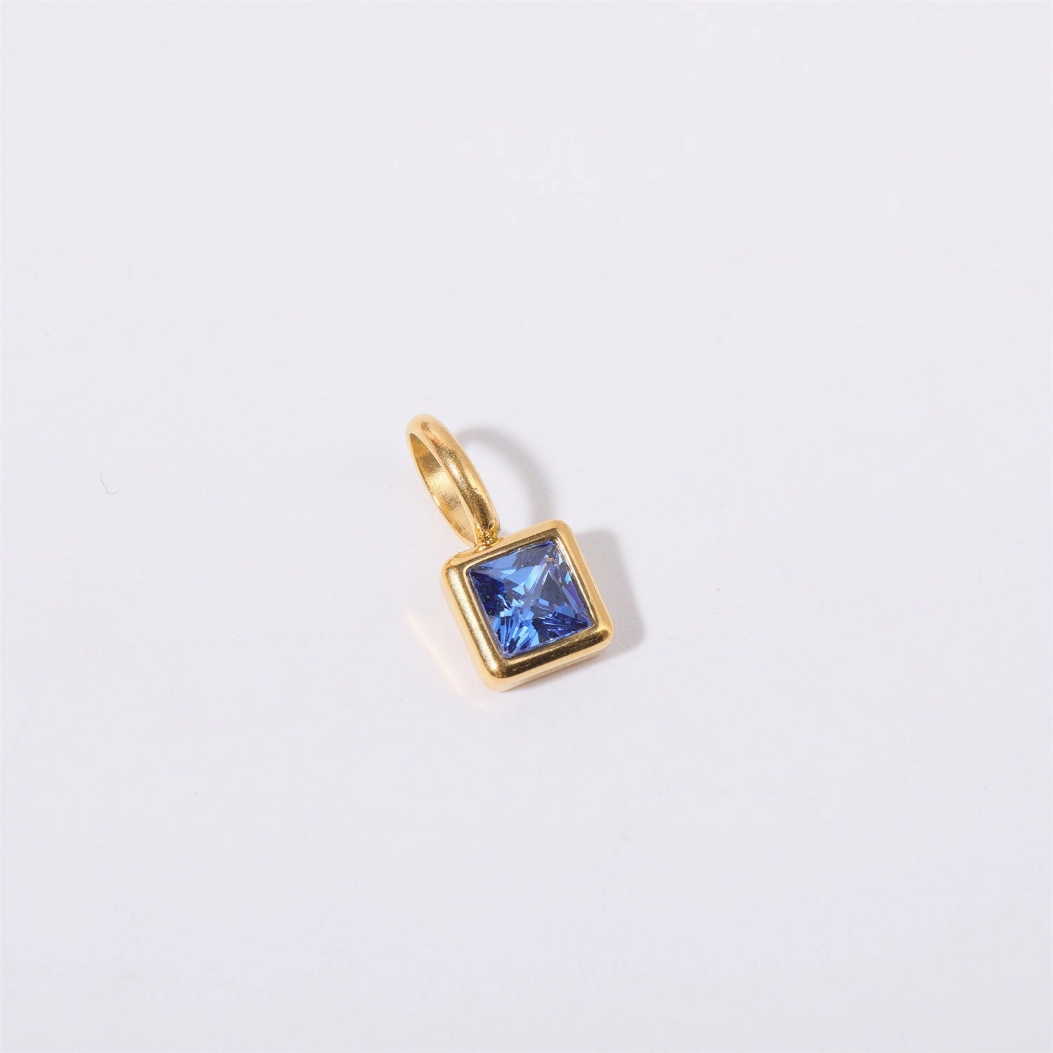 Wholesale Colorful 12 Birthstone Pendant Diy Accessories Necklace
