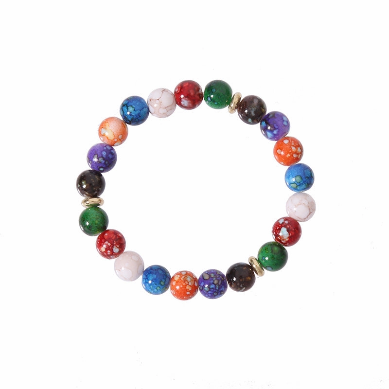 Wholesale Colorful Acrylic Beaded Bracelets