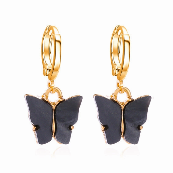 Wholesale Colorful Acrylic Butterfly Earrings