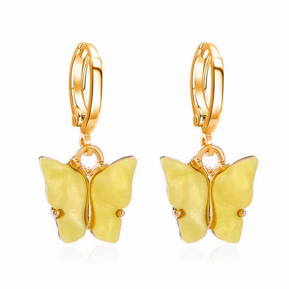 Wholesale Colorful Acrylic Butterfly Earrings