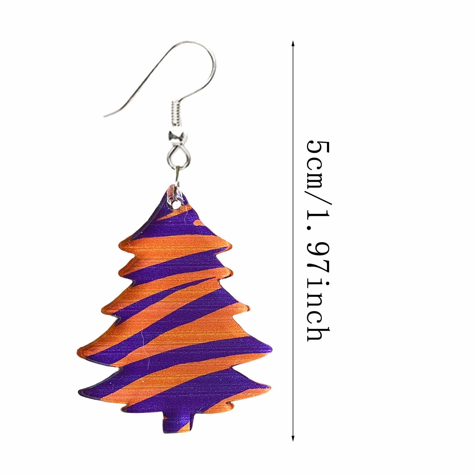 Wholesale Colorful Christmas Cow Pattern Christmas Earrings