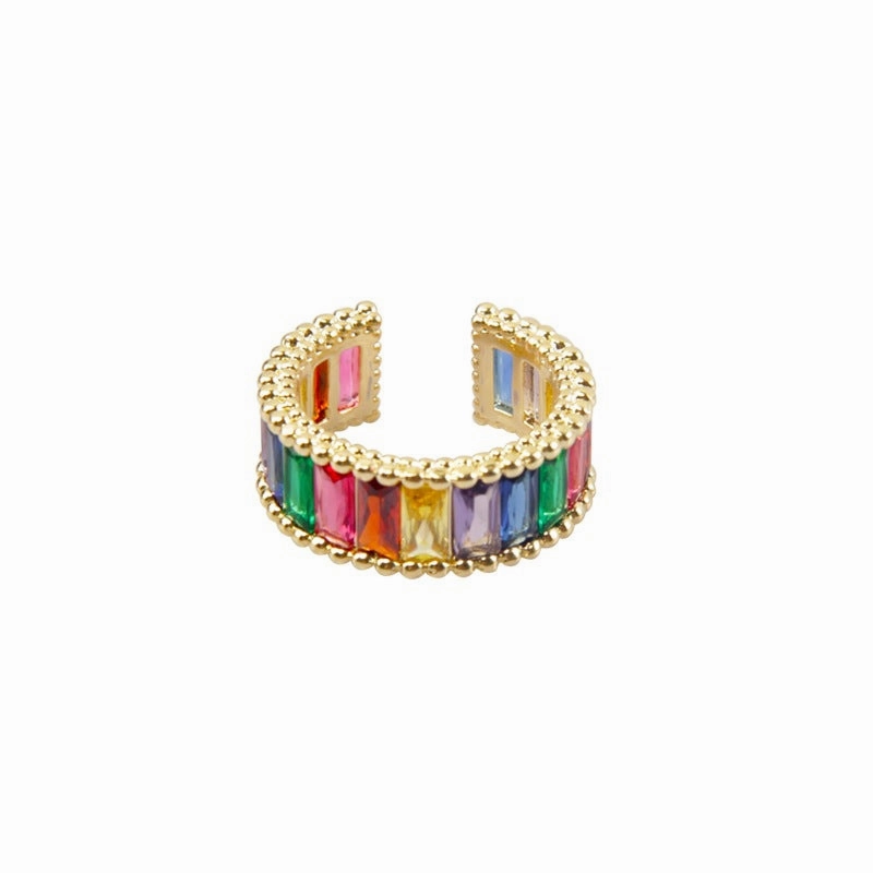Wholesale Colorful Creative Niche Luxury Fashion Opening Adjustable Ring