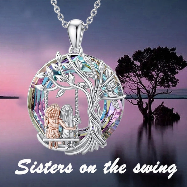 Wholesale Colorful Crystal Tree of Life Animal Necklace