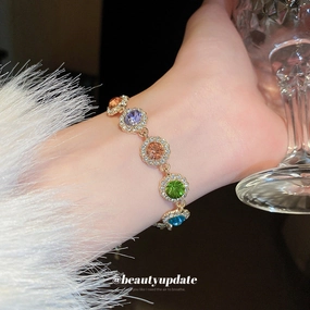 Wholesale Colorful Dopamine Diamond Bracelet