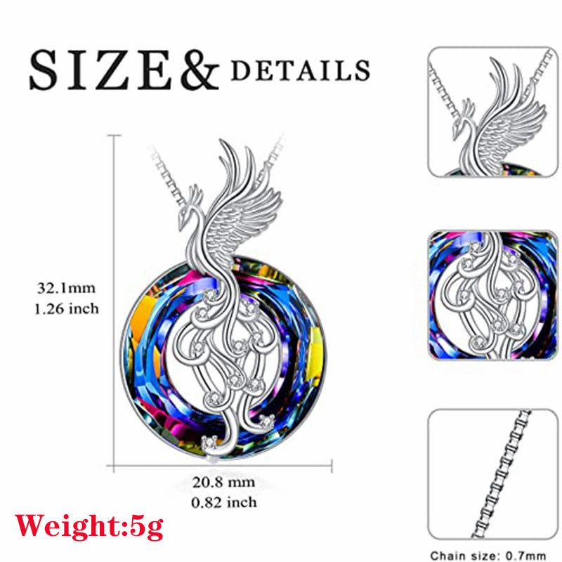 Wholesale Colorful Firebird Crystal Necklace
